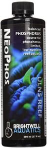 brightwell aquatics neophos - phosphorus supplement for ultra-low nutrient reef aquarium systems, 500ml