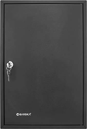 BARSKA 64 Adjustable Key Lock Box Black