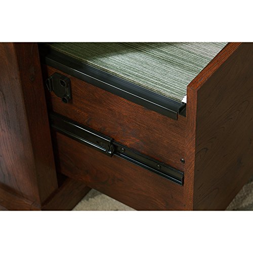 Bush Furniture Yorktown Lateral File Cabinet in Antique Cherry