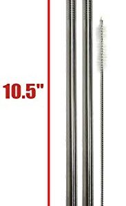 Venti Travel Mug Replacement Straws 2qty - Stainless Steel For Hot & Cold To-Go Drink Cups