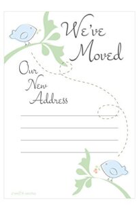 new address cards - moving announcements - fill in style (20 count) with envelopes