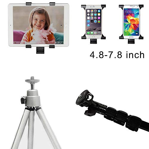 IPOW iPad Tripod Mount Adapter Universal Tablet Clamp Holder Fits Ipad, Ipad Air, Ipad Mini, Microsoft Surface, Nexus and Most Tablets, Use on Tripod, Monopod, Selfie Stick, Tabletop Tripod Stand Etc