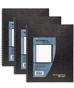 mead cambridge limited business notebooks, legal ruled, 1 subject, 3-pack (73397)