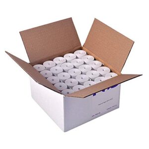 pos1 thermal paper rolls 2-1/4 x 75 ft | 38mm diameter | fits verifone vx520 | fits ingenico ict220 and iwl250 | coreless | bpa free | 50 rolls per case