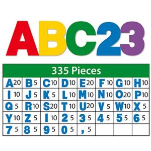 ArtSkills 2.5" Poster Board Letters, Classic Colors, 335-Count (PA-1469)