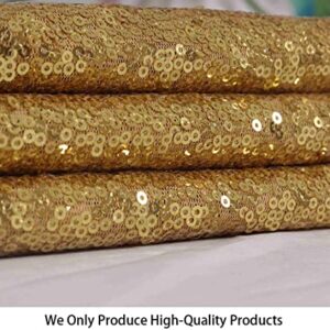 12 Feet 4 Yards Sequin Fabric, by The Yard, Sequin Fabric, Tablecloth, Linen, Sequin Tablecloth, Table Runner (Gold)