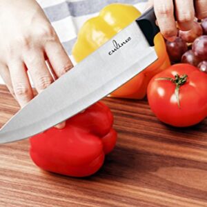 Culina 3-Piece Chef Knife Set. Triple-rivet, Full-tang : 8-inch Chef Knife, 5-inch Utility Knife, 3.5-inch Paring Knife