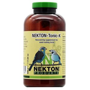 nekton tonic-k restorative supplement for seed-eating birds 500g, (1.1lb)