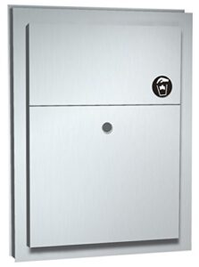 asi 0472 partition mounted dual access napkin disposal