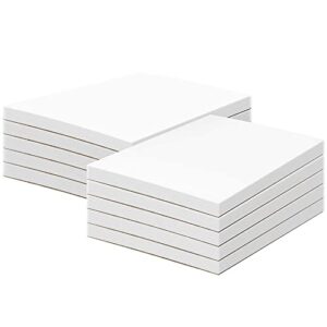 8.5 x 5.5" blank white memo pads with chipboard on the back – great for writing notes, to-do lists, reminders and shopping lists | gummed top, easy sheet removal | 50 sheets per pad, 10 pads per pack