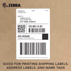 Zebra GX430t Thermal Transfer Desktop Printer Print Width of 4 in USB Serial Parallel and Ethernet Connectivity Includes Peeler - GX43-102411-000