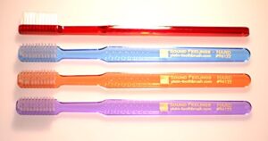 sound feelings toothbrush - basic, hard, 4-pack, adult