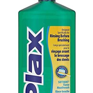 Plax Plaque Loosening Rinse, Soft Mint 24 fl oz (2 Pack)