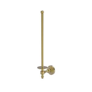 allied brass retro wave collection wall mounted paper towel holder, satin brass