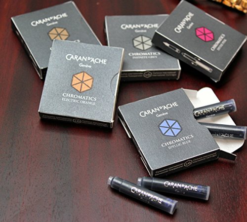 Caran d'Ache CD8021.14 Ink Cartridges - Idyllic Blue (Pack of 6)