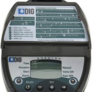 DIG BO9D - Battery Powered Digital Hose End Irrigation Watering Timer Clamshell Single Station