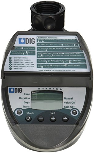 DIG BO9D - Battery Powered Digital Hose End Irrigation Watering Timer Clamshell Single Station