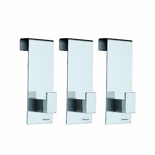 Blomus "Menoto Over Door Hook Set, Silver, 3-Piece