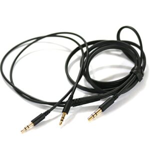 newfantasia replacement cable for sol republic master tracks hd v8, v10, v12, sol republic x3 headphones black