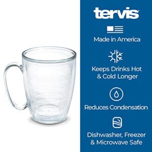 Tervis Sorority - Delta Zeta Tumbler with Emblem and Pink Lid 16oz Mug, Clear