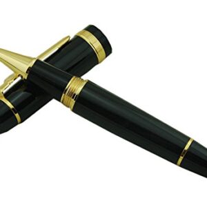 Jinhao 159 Blac Rollerball Pen Heavy Big Pen (Gold Trim)