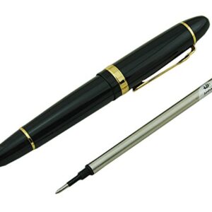 Jinhao 159 Blac Rollerball Pen Heavy Big Pen (Gold Trim)