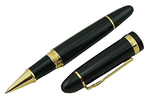 Jinhao 159 Blac Rollerball Pen Heavy Big Pen (Gold Trim)