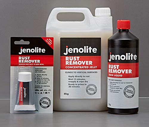 JENOLITE Original Rust Remover Naval Jelly | Concerntrated Rust Destroying Treatment | Removes Rust Back to Bare Metal | 40g (1.3 fl oz)