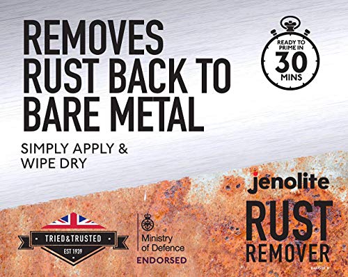 JENOLITE Original Rust Remover Naval Jelly | Concerntrated Rust Destroying Treatment | Removes Rust Back to Bare Metal | 40g (1.3 fl oz)