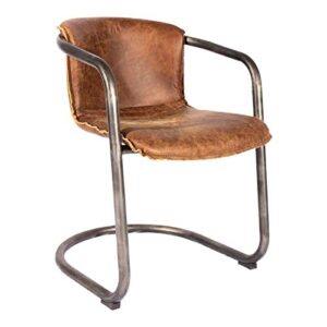 moe's home collection pk-1048-03 benedict dining chairs, light brown