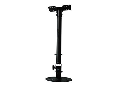 XtremPro Projector Ceiling Mount Universal Extension, Tilt 30 Degree 360° Degree Max 22Lbs Load Capacity - Black (41037)