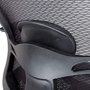 Alera Et4218 Etros Series Mesh Mid-Back Synchro Tilt Chair, Mesh Back/Seat, Black