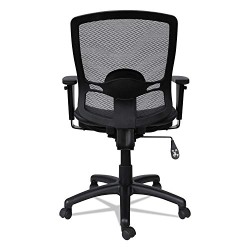 Alera Et4218 Etros Series Mesh Mid-Back Synchro Tilt Chair, Mesh Back/Seat, Black