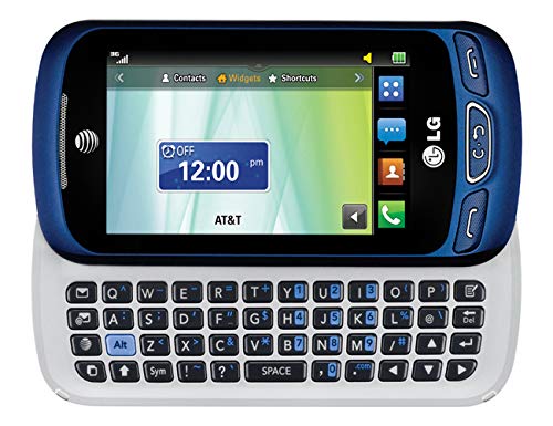 LG Xpression C410 Qwerty Keyboard Slider Cellphone GSM Unlocked - Blue