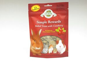 new oxbow simple rewards all natural oven baked treats with cranberry and timothy grass