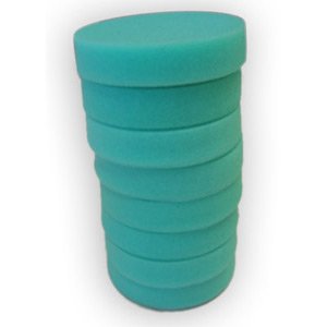 cyclo 4" green hook and loop buffing pads - 4 pair - great for glazing & polishing automotive exterior
