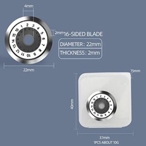 Optical Fiber Cutter Cleaver Blade 16 Cut Wheel Knife Fitth Tools for Ct-20 / Ct-30