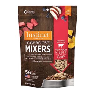 instinct raw boost mixers freeze dried raw dog food topper, grain free
