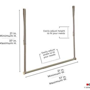 ClosetMaid 31220 Double Hang Closet Rod, Nickel