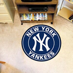 FANMATS 18144 MLB New York Yankees Roundel Mat,Team Color , 27" Diameter
