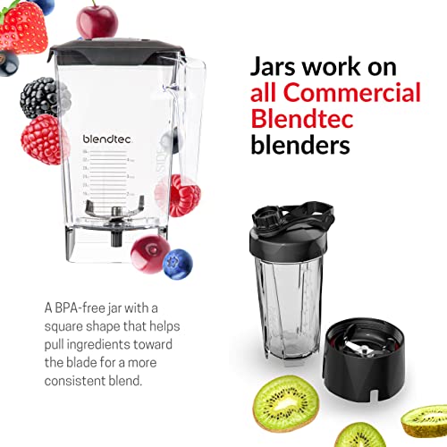 Blendtec Connoisseur 825 Blender with WildSide+ Jar (96 oz) Includes Q Series Sound Enclosure, Strongest & Quietest Commercial-Grade Power, 30 Pre-programmed Cycles, Black