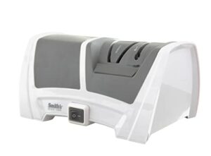 smith's 50378 deluxe diamond electric knife sharpener, gray/white