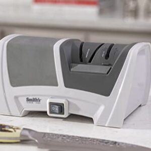 Smith's 50378 Deluxe Diamond Electric Knife Sharpener, Gray/White