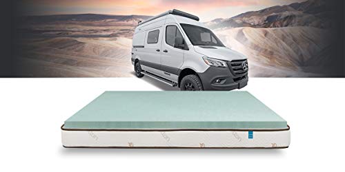 Custom 3 LB Memory Foam Mattress Topper for RVs, Boats, Trucks, & Sofa Beds (72x80 RV King)