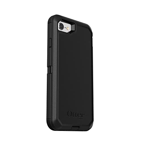 OtterBox DEFENDER SERIES Case for iPhone SE (3rd and 2nd gen) and iPhone 8/7 - Retail Packaging - BLACK