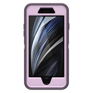 OtterBox iPhone SE 3rd/2nd Gen, iPhone 8 & iPhone 7 (not compatible with Plus sized models) Defender Series Case- PURPLE NEBULA, rugged & durable, with port protection, includes holster clip kickstand