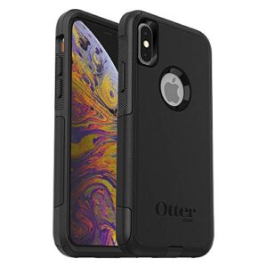 otterbox iphone xs and iphone x commuter series case - black, slim & tough, pocket-friendly, with port protection