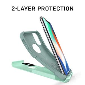 OTTERBOX COMMUTER SERIES Case for iPhone Xs & iPhone X - Retail Packaging - OCEAN WAY (AQUA SAIL/AQUIFER)