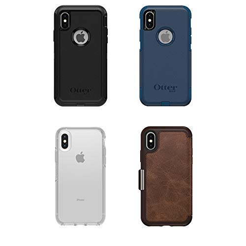 OTTERBOX SYMMETRY SERIES Case for iPhone Xs & iPhone X - Retail Packaging - FINE PORT (CORDOVAN/SLATE GREY)