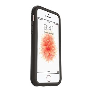 OtterBox iPhone SE (1st gen - 2016) and iPhone 5/5s Symmetry Series Case - 2016) and iPhone 5/5s - BLACK, ultra-sleek, wireless charging compatible, raised edges protect camera & screen